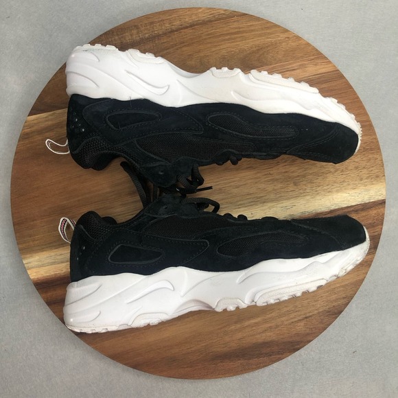 Fila‎ Ray Tracer 5RM00648-014 Womens Black Mesh Lace-Up Sneaker Size 8 - Picture 4 of 8